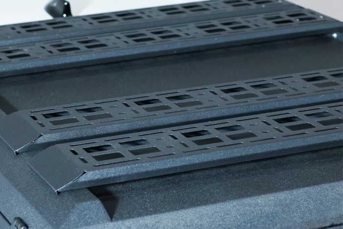 Scalfani Canopy Mid Load Bar Bracket set to receive multiple load bars
